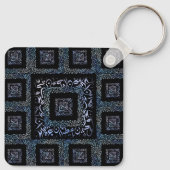 Porte-clés Lettres arabes bleu (Dos)
