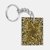Porte-clés lettres arabes or (Devant gauche)