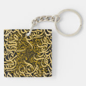 Porte-clés lettres arabes or (Dos)