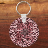 Porte-clés lettres arabes rose (Verso)