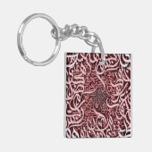 Porte-clés lettres arabes rose (Devant gauche)