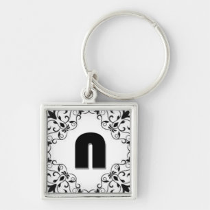 Porte-clés Lettres d'amour "N"