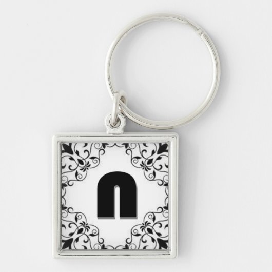 Porte-clés Lettres d'amour "N" (Devant)