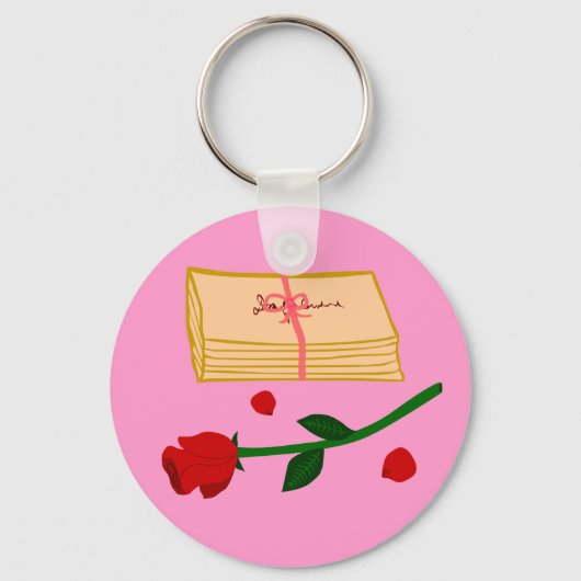 Porte-clés Lettres d'amour romantiques (Recto)