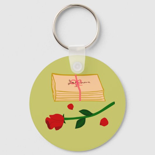 Porte-clés Lettres d'amour romantiques (Recto)