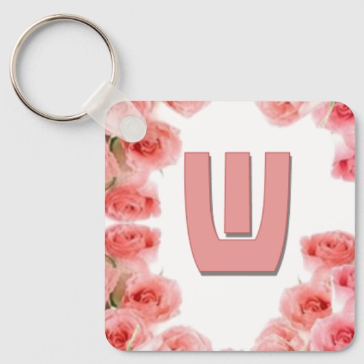 Porte-clés Lettres d'amour "W"  (Recto)