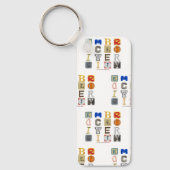 Porte-clés lettres découpées embrasser la diversité de Slippe (Recto)