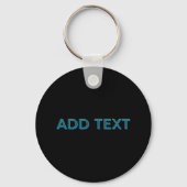 Porte-clés Lettres éditées modifiables avec ombre portée (Recto)