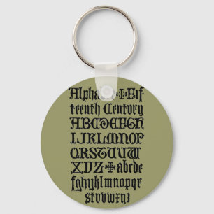 Porte-clés Lettres gothiques Porte - clé