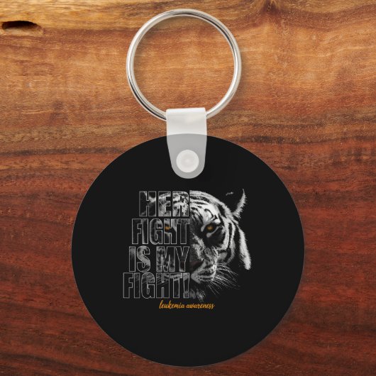 Porte-clés Leucémie Conscience Son Combat Est Mon Combat (Recto)