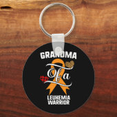 Porte-clés Leucémie de grand-mère Leopard Buffalo Plaid F (Recto)