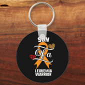 Porte-clés Leucémie du Fils Léopard Buffalo Plaid Famille (Recto)