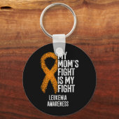 Porte-clés Leucémie Le combat de ma mère est ma lutte contre (Recto)