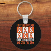 Porte-clés Leucémie Passant Par Chemo Et Encore Ce Y (Recto)