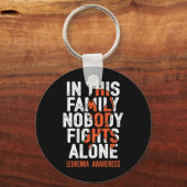 Porte-clés Leucémie Soutien Escadron de combat Leucémie guerr (Recto)