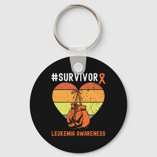 Porte-clés Leucémie Survivante Sanguin Sensibilisation au can (Recto)