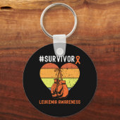 Porte-clés Leucémie Survivante Sanguin Sensibilisation au can (Recto)