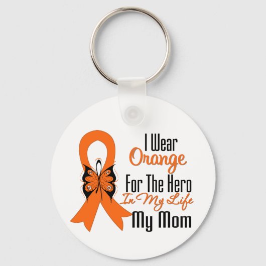 Porte-clés Leukemia Orange Ribbon Hero Ma maman (Recto)