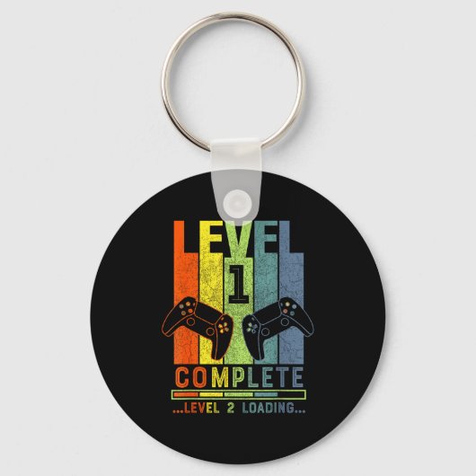 Porte-clés Level 1 Complete Gamer Gift 1 Years Wedding Annive (Recto)