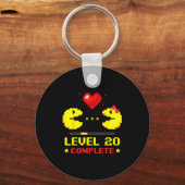 Porte-clés Level 20 Complete Gamers 20th Wedding Anniversary  (Recto)