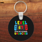 Porte-clés Level 67 Days Of School Unlocked Gamer Video Funny (Recto)
