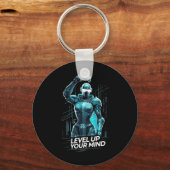 Porte-clés Level Up Your Mind Ai Gamer  (Recto)