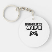 Porte-clés Leveled Up to Wife Gaming Controller Design (Devant)