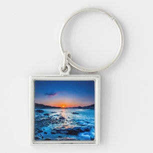 Porte-clés Lever de soleil au-dessus d'horizon au bord de la