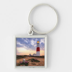 Porte-clés Lever de soleil d'or au phare de Portland Bill