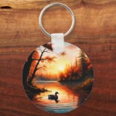 Porte-clés Lever de soleil sur le lac (Verso)