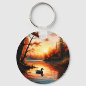 Porte-clés Lever de soleil sur le lac (Verso)