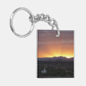 Porte-clés Lever de soleil sur le paysage de St. George Utah (Devant gauche)