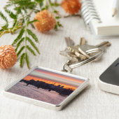 Porte-clés Lever de soleil sur l'île de la Cité et Notre Dame (Côté)