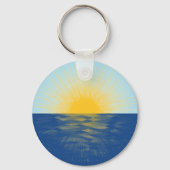 Porte-clés Lever de soleil sur l'océan Nouveaux débuts (Verso)
