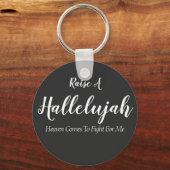 Porte-clés Levez un Porte - clé de boutons hallelujah (Recto)