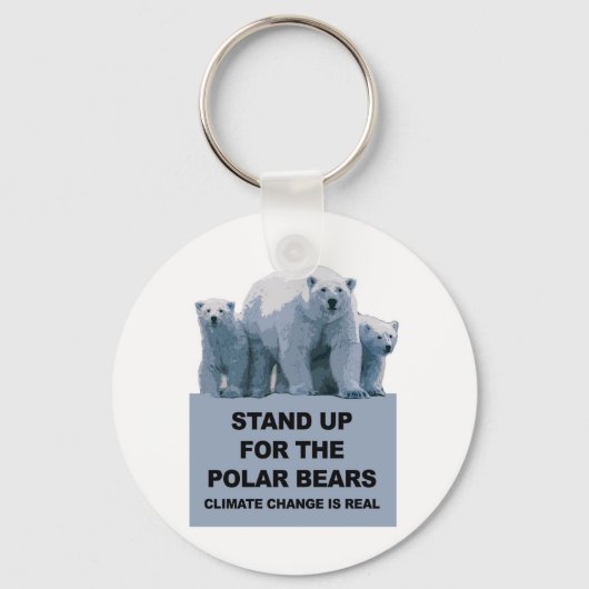 Porte-clés Levez-vous pour les ours polaires (Recto)
