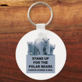 Porte-clés Levez-vous pour les ours polaires (Recto)