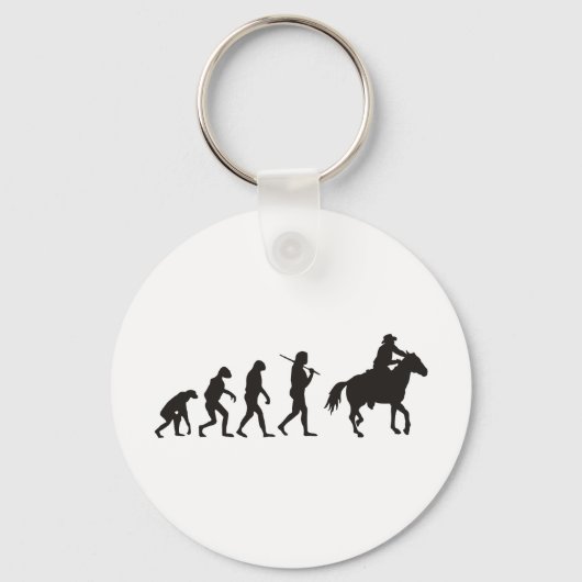 Porte-clés L'Évolution De Cowboy (Recto)