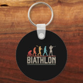 Porte-clés L'Évolution Du Biathlon Cible Tir Xc Skiin (Recto)