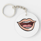 Porte-clés Lèvres Bouche Ouverte Dents Langue (Devant)