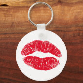 Porte-clés Lèvres de baiser rouges (Recto)