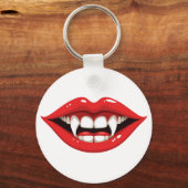 Porte-clés Lèvres de vampire rouges (Verso)