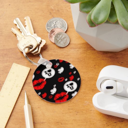 Porte-clés Lèvres et amour (Bureau)