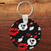 Porte-clés Lèvres et amour (Recto)