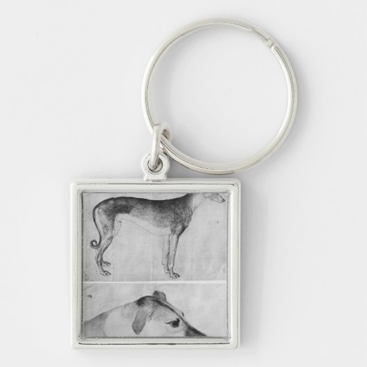 Porte-clés Lévrier et tête d'un lévrier (Devant)