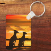 Porte-clés Lévriers & Lever du soleil  (Verso)