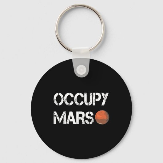 Porte-clés L'explorateur Occupy Mars Space (Recto)