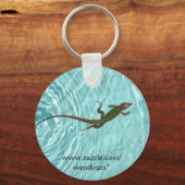 Porte-clés Lézard de natation (Recto)
