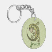 Porte-clés Lézard vert (Devant gauche)