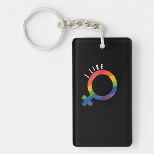 Porte-clés LGBT "J'aime les femmes"